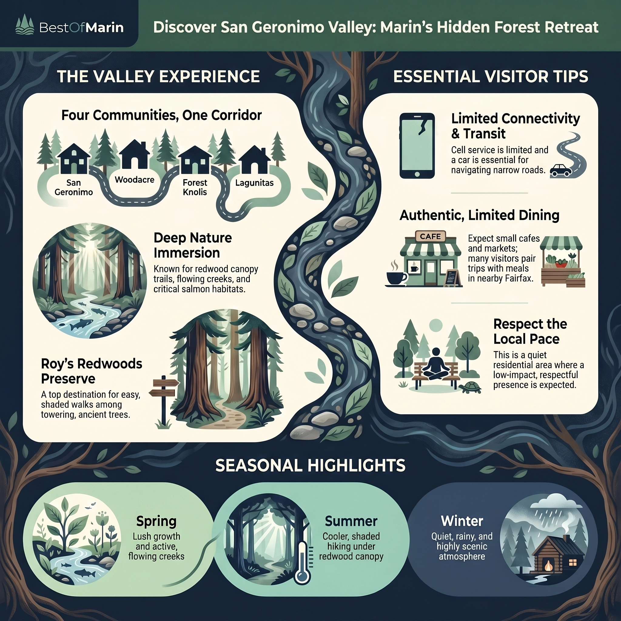 San Geronimo Valley information graphic